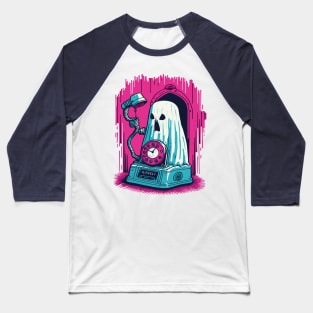 Ghostly Telephone Baseball T-Shirt